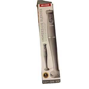 AR+Cook Immersion Blender Handheld Two Speed Corded- Grey